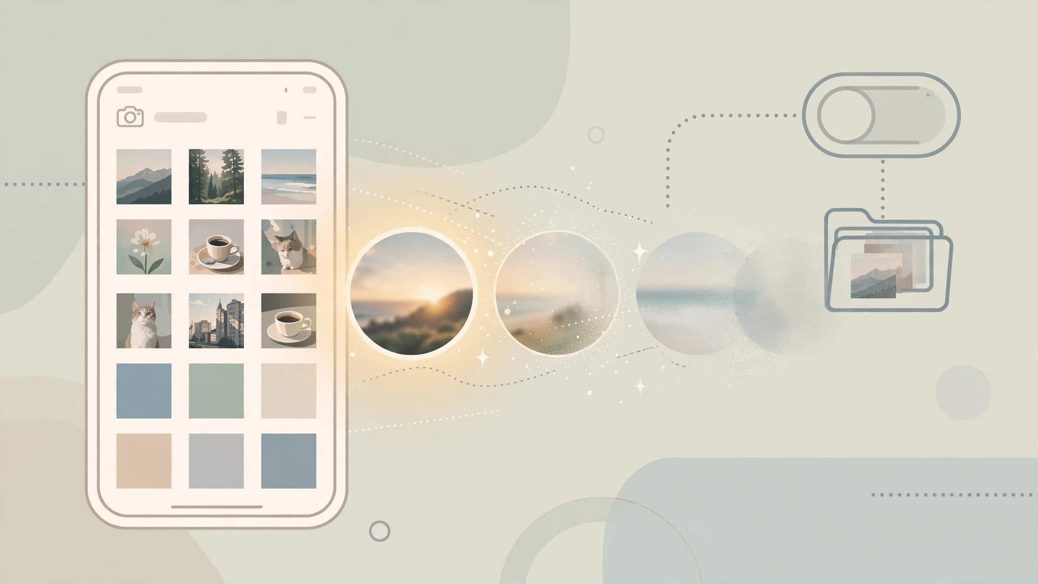 iPhone Photos app showing Memories and Featured Content settings