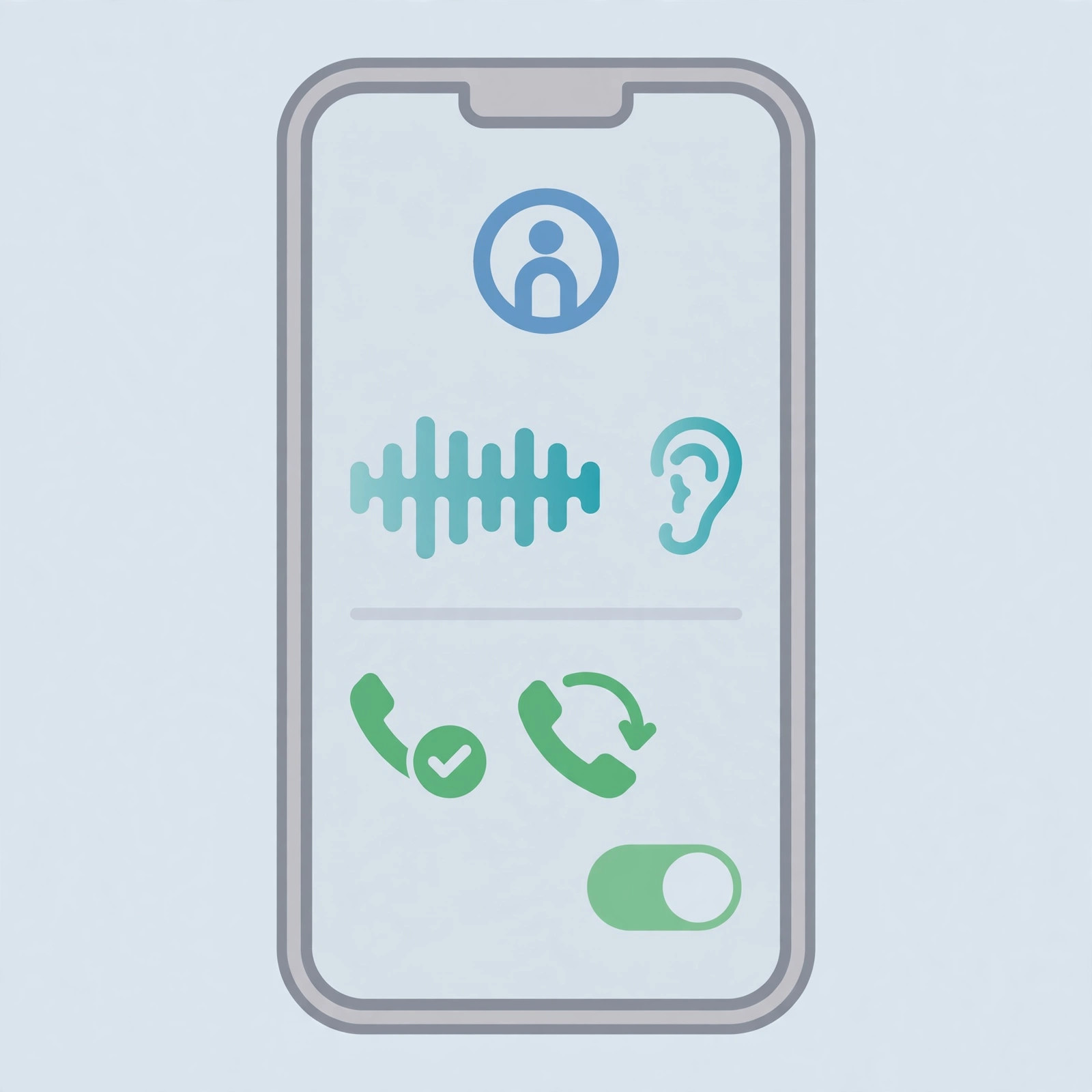 iPhone Settings screen showing Accessibility, Touch, Call Audio Routing, and the Auto-Answer Calls toggle with the answer delay controls
