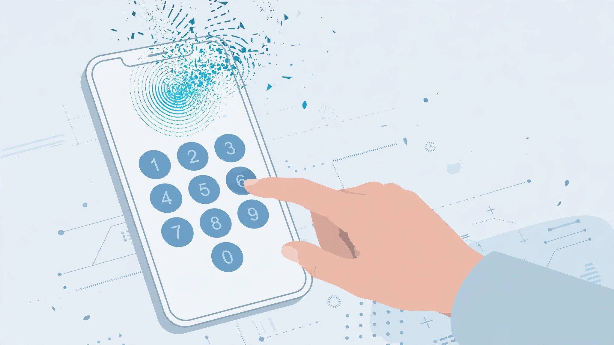 iPhone lock screen with the Face ID label highlighted for instant passcode access