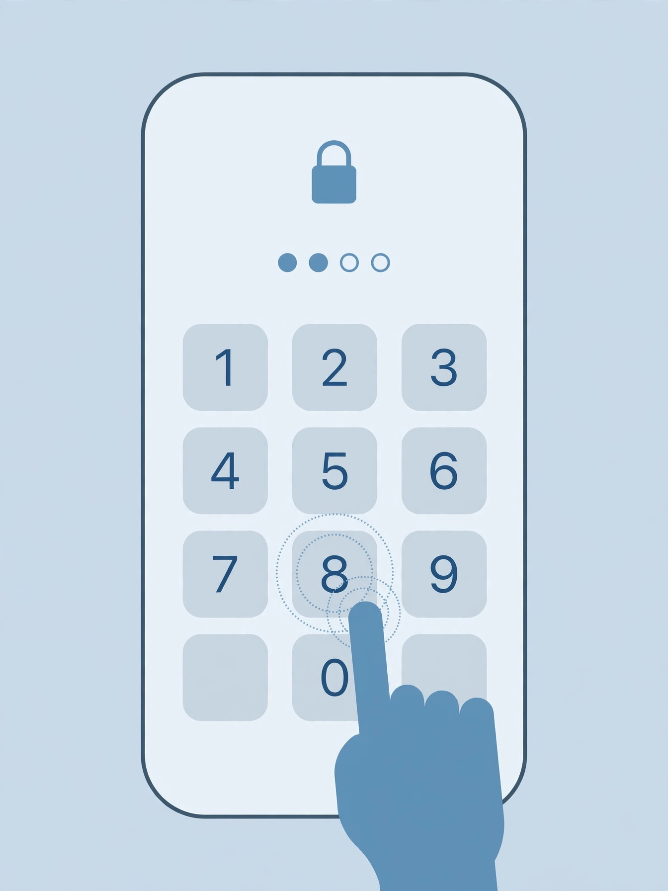 iPhone lock screen showing the Face ID label that can be tapped to bring up the passcode keypad instantly