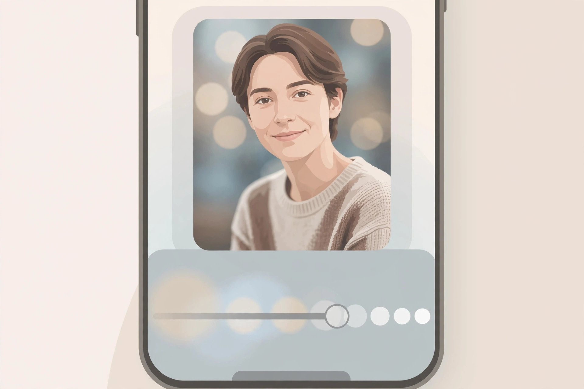 iPhone Photos edit screen showing the Portrait depth slider dragged to f16 to remove background blur