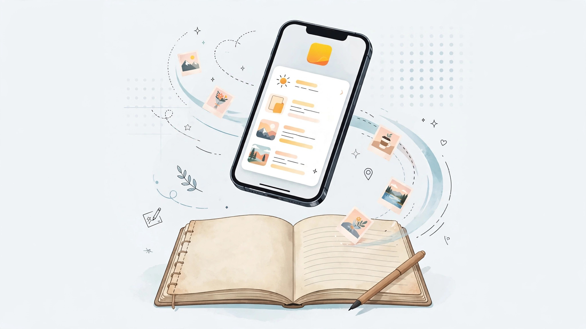 iPhone showing the Journal app for tutorial on getting the Journal app