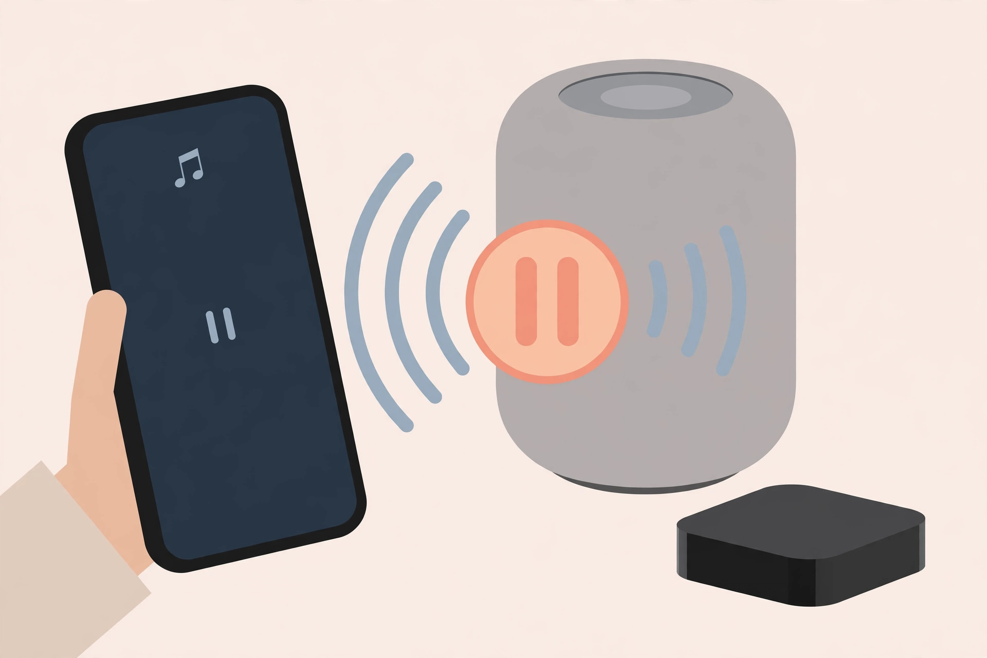 iPhone Settings screen showing the AirPlay and Handoff options