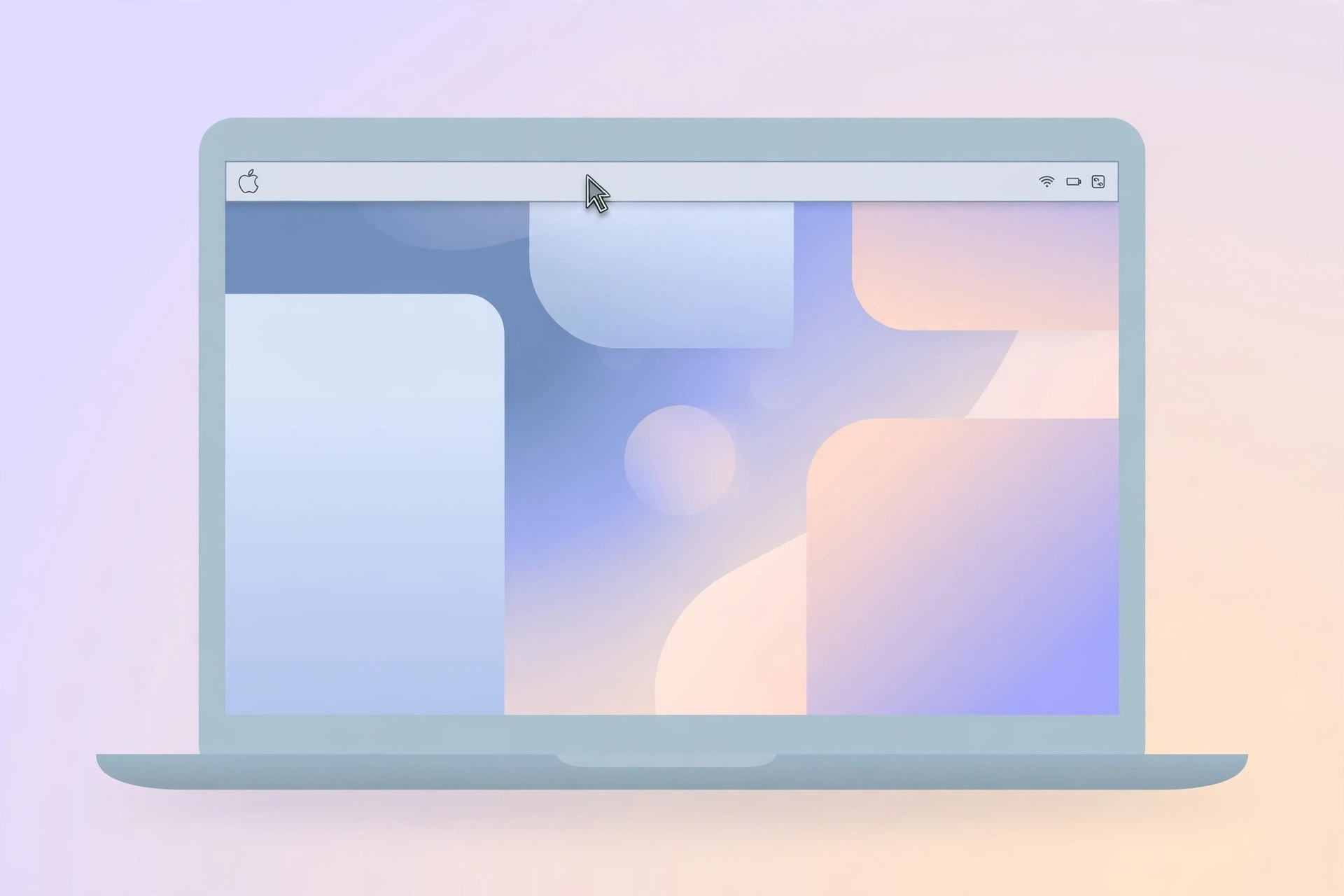 Mac System Settings showing the Desktop and Dock section with the menu bar auto-hide options