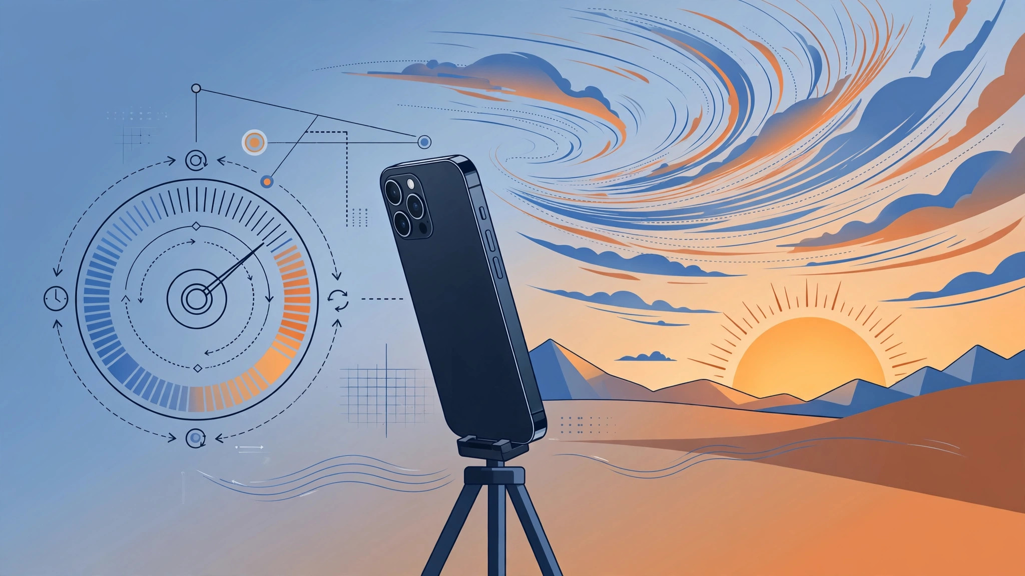 iPhone Camera app in Time Lapse mode