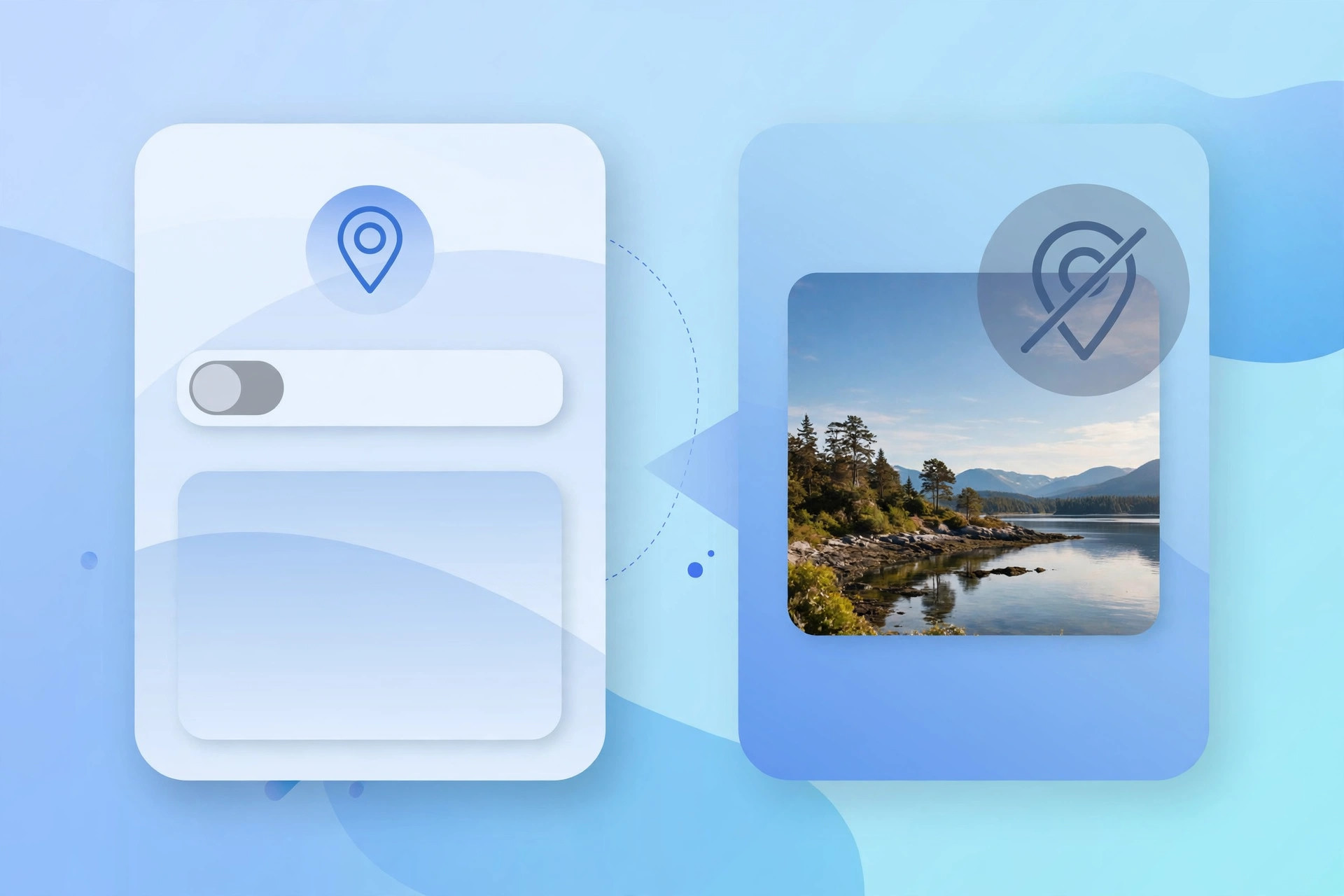 iPhone photo details screen showing the location field with an edit option for changing or removing the geotag