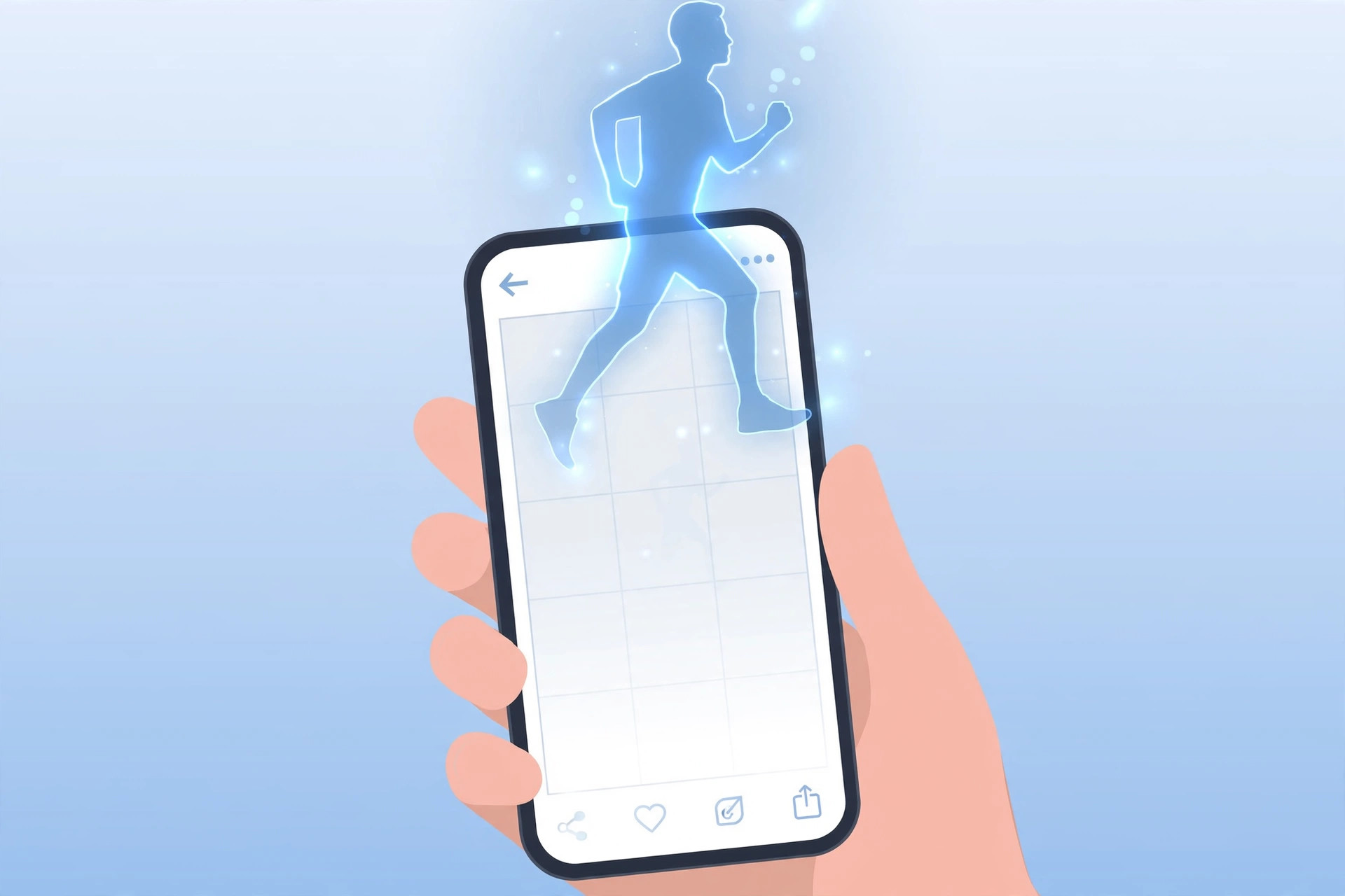 Finger long-pressing a photo subject on iPhone to lift it from the background