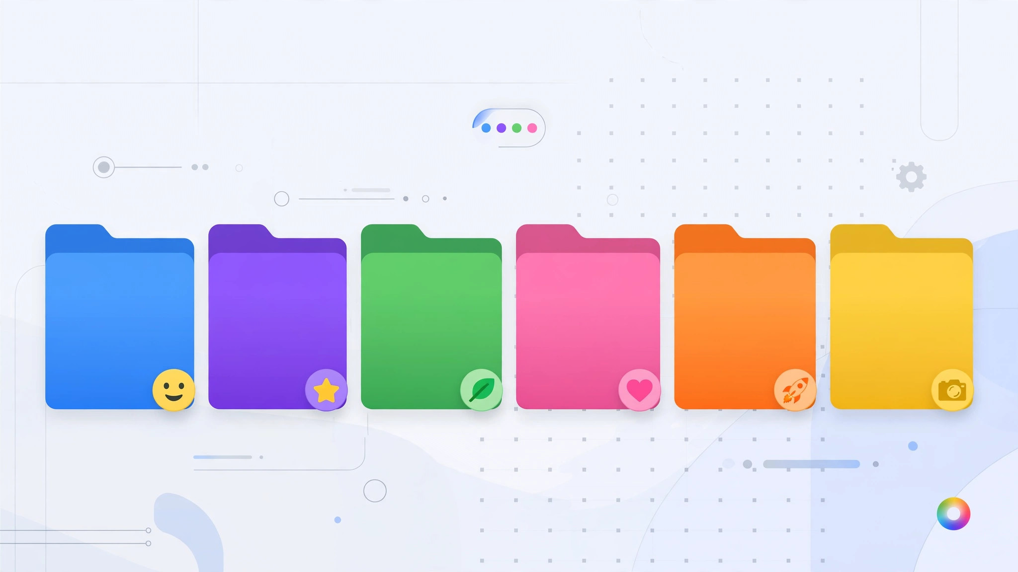 Colorful customized folders with emoji in macOS 26 Tahoe Finder