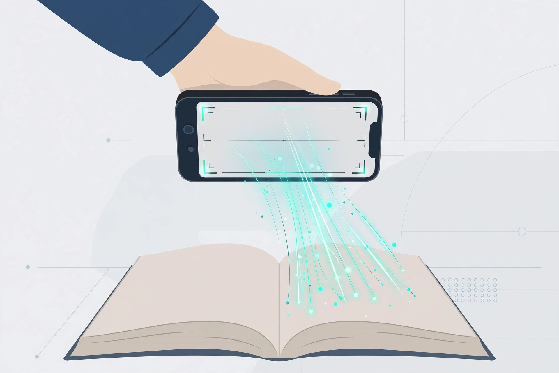 iPhone Camera app recognizing printed text with the Live Text indicator