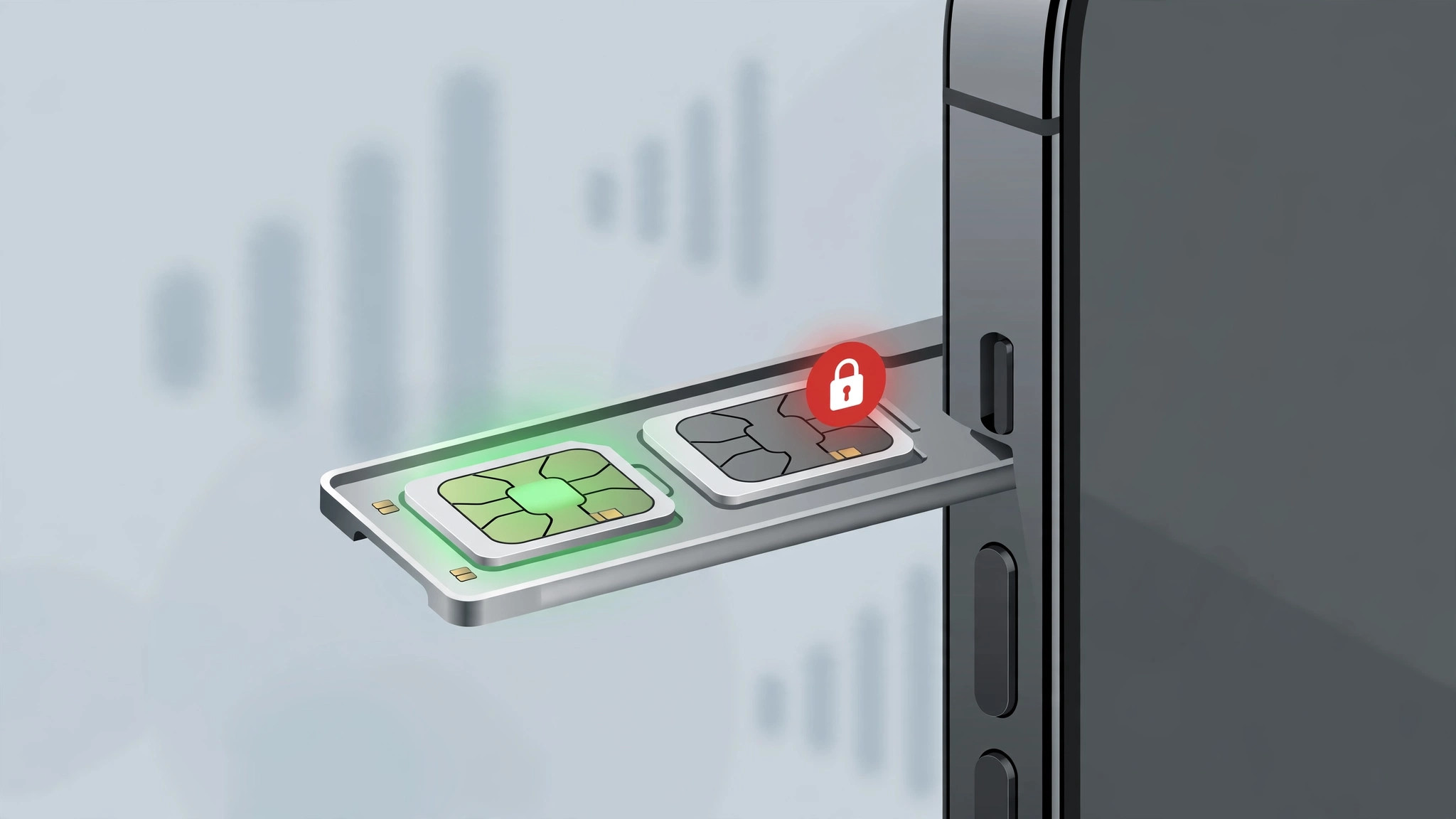 iPhone Settings screen showing General About with two IMEI numbers listed for the dual-SIM slots