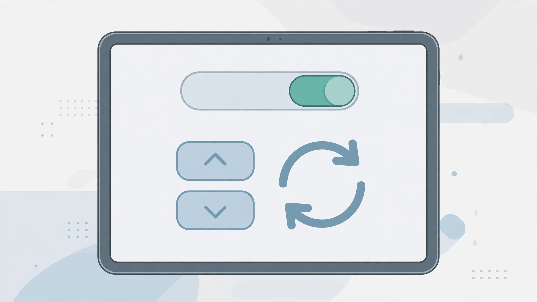 iPad Settings screen showing the Sounds section with volume controls