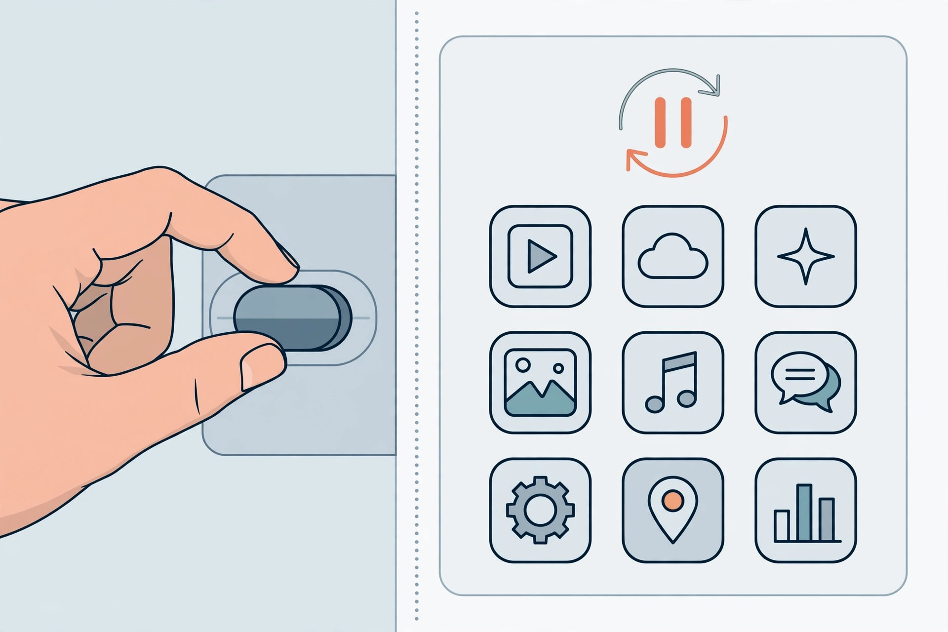 iPhone Settings showing the App Store automatic updates toggle