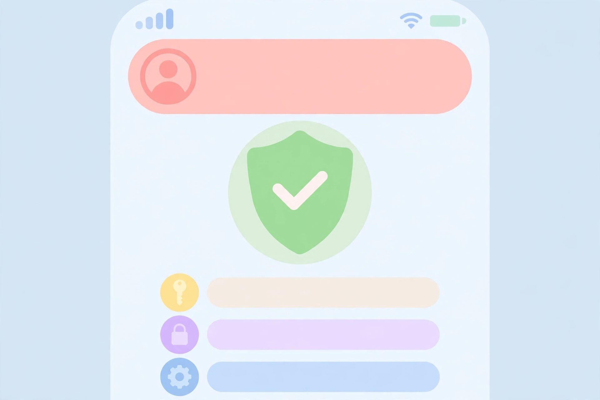 Illustration of Apple Account password settings on iPhone