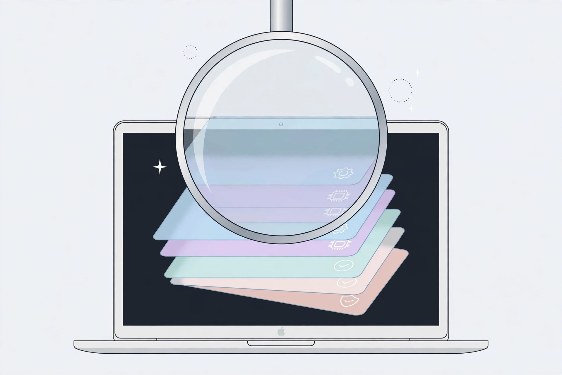 Mac About This Mac window showing model name, year, and chip for checking macOS compatibility