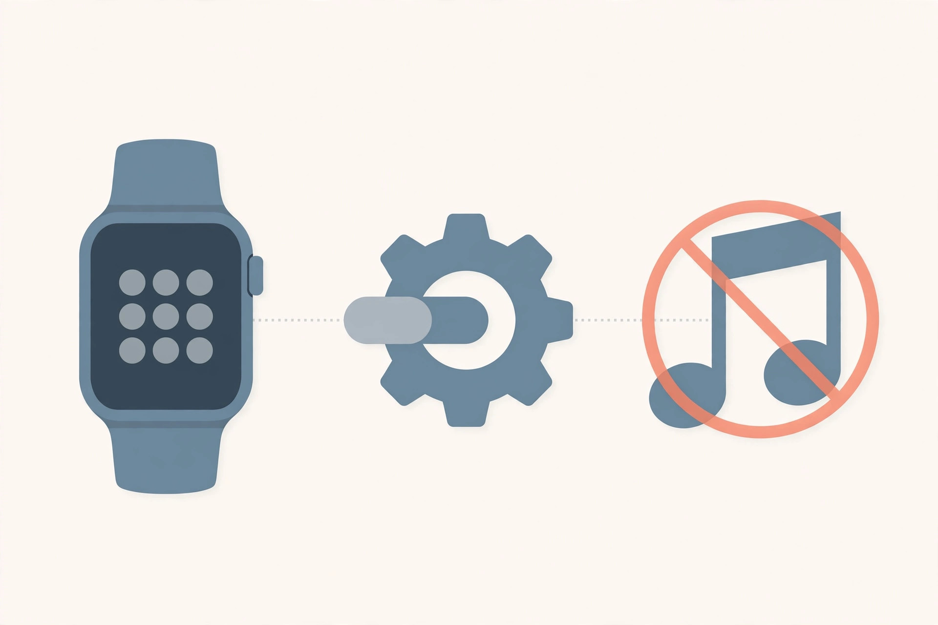 Apple Watch settings screen showing the option to turn off auto-launching audio apps