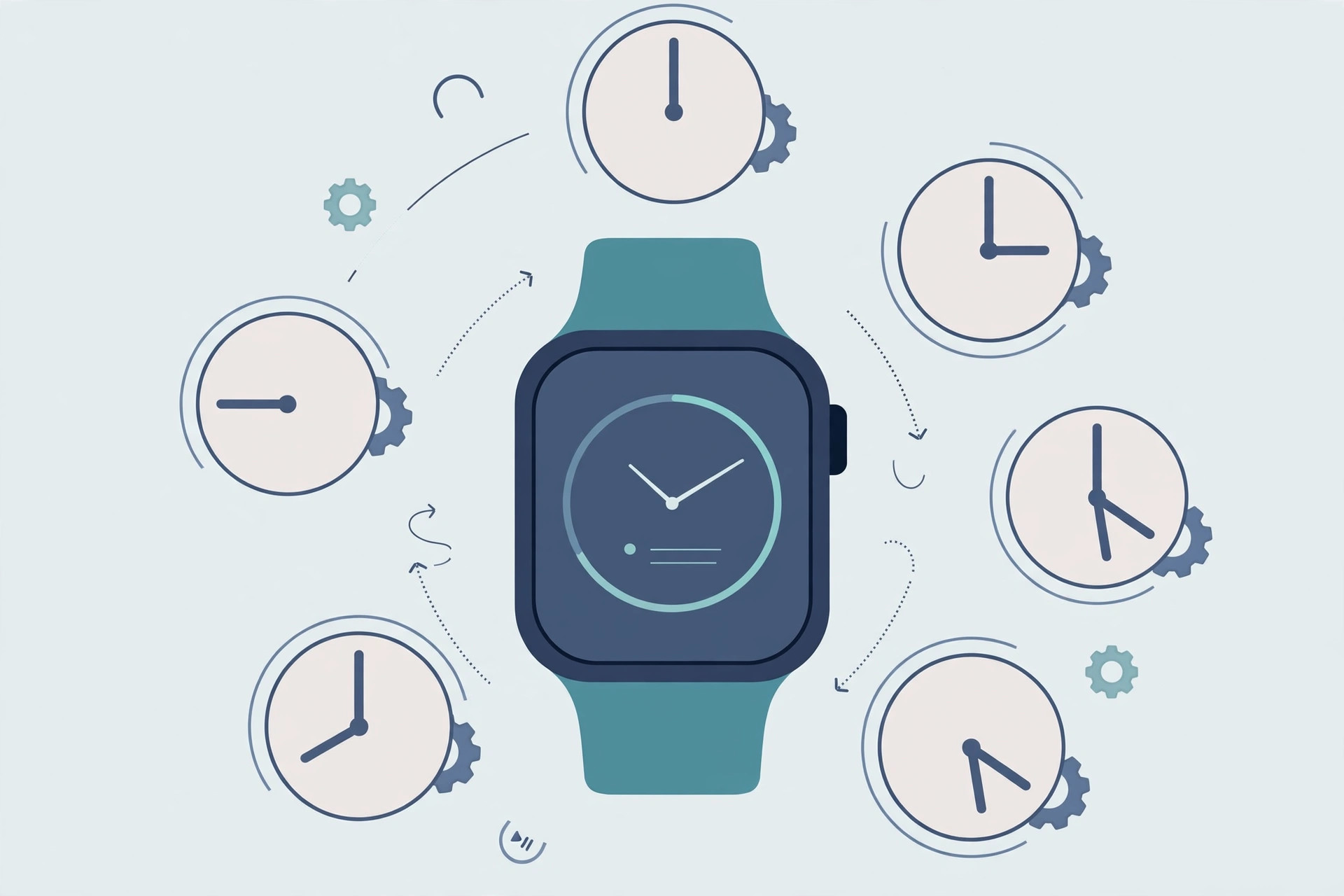 iPhone Shortcuts automation screen setting an Apple Watch face by time of day