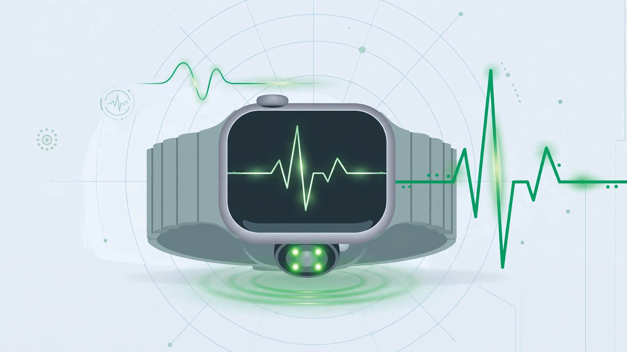 Apple Watch showing a heart rate graph, illustrating the guide to fixing inaccurate heart rate readings
