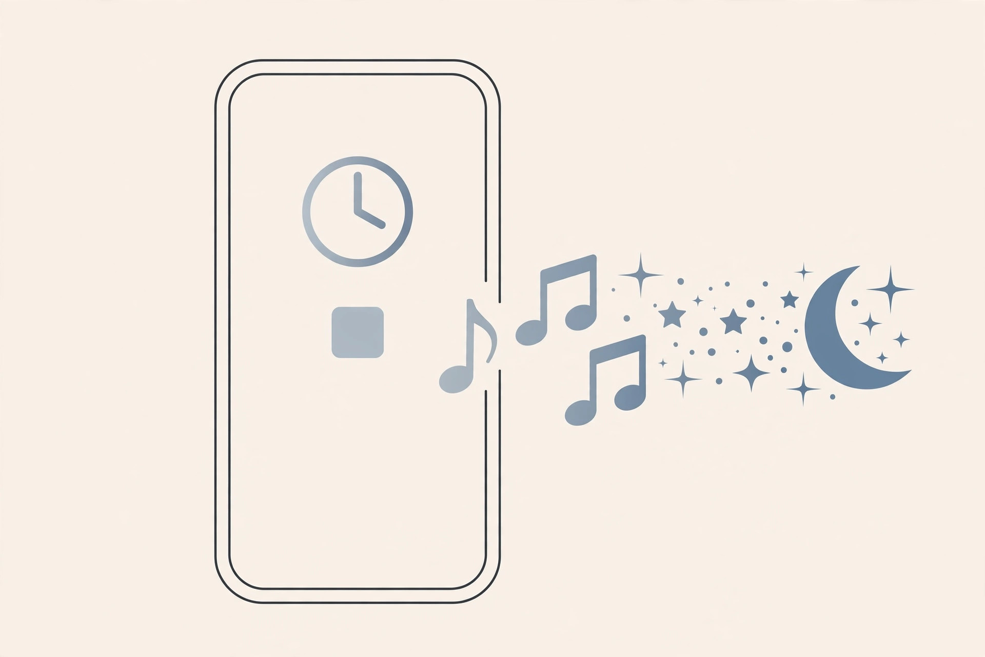 iPhone Clock app timer screen with the Stop Playing option selected