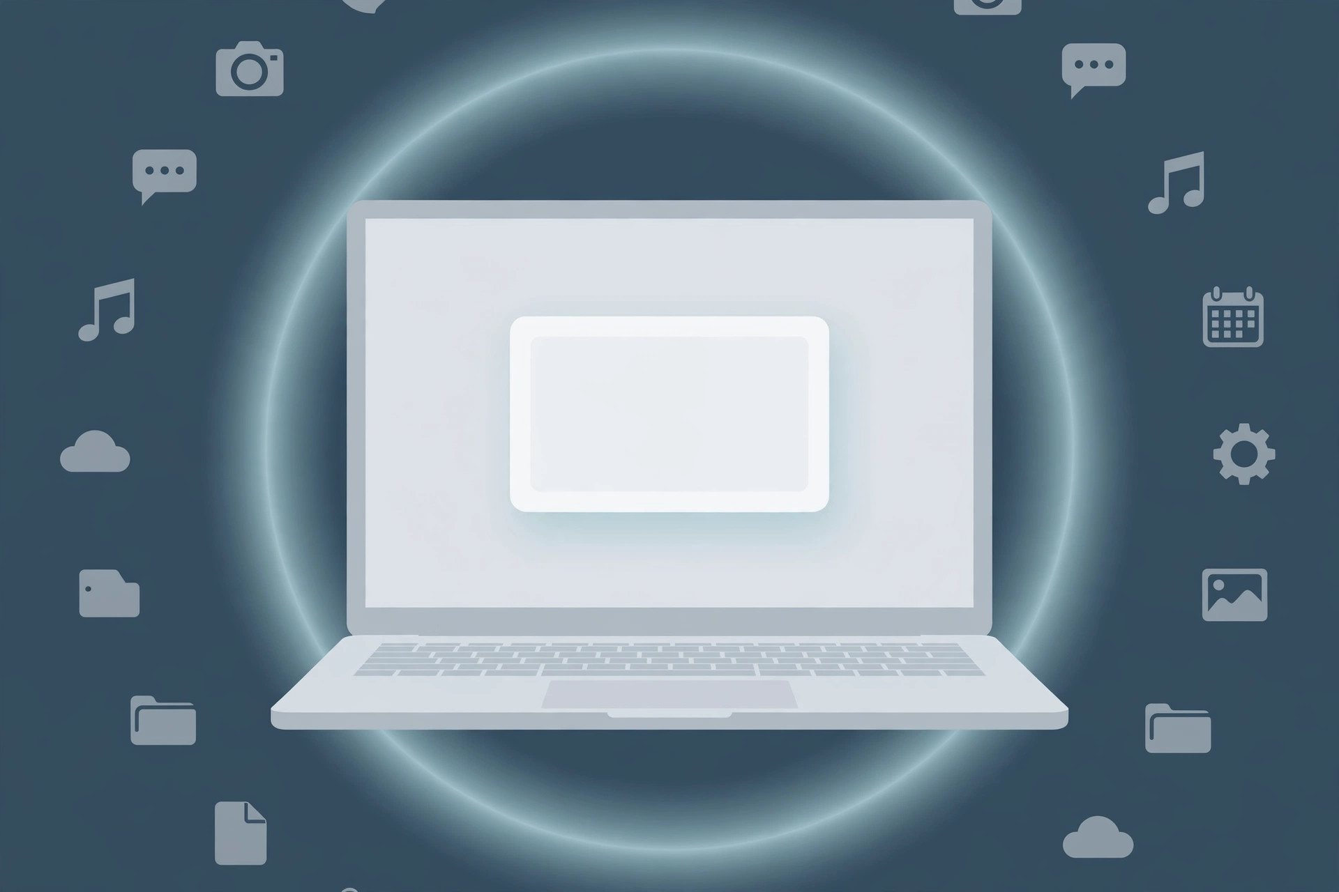 Mac desktop with the Blurred app dimming background windows around the active app