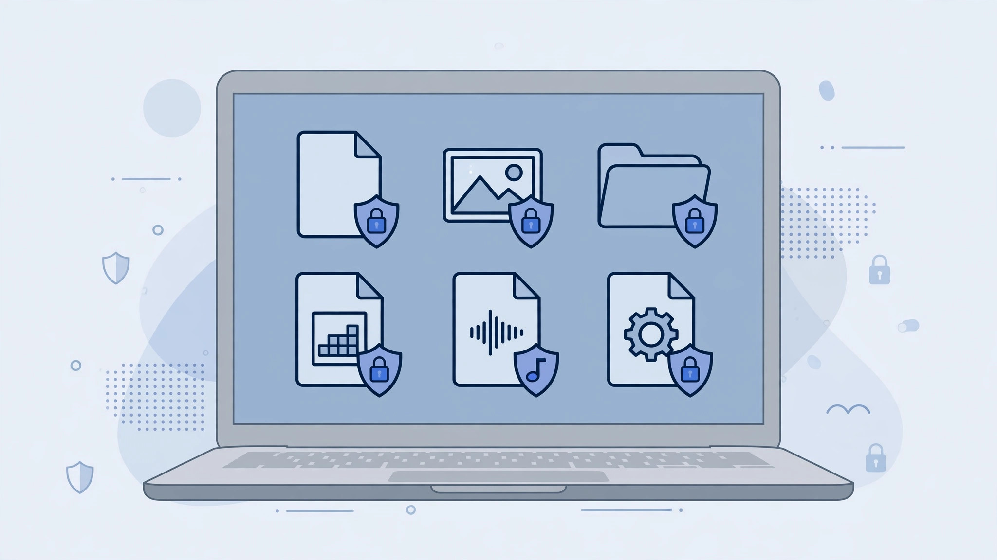 Mac folders with lock badges illustrating how to protect desktop files from deletion