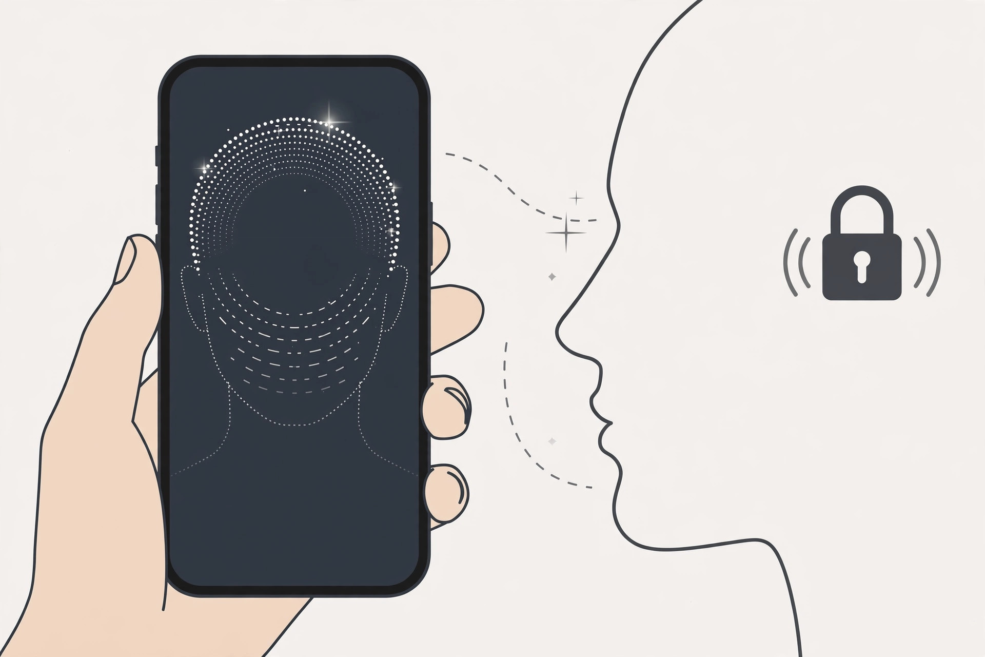 iPhone power-off screen with the Cancel button that disables Face ID