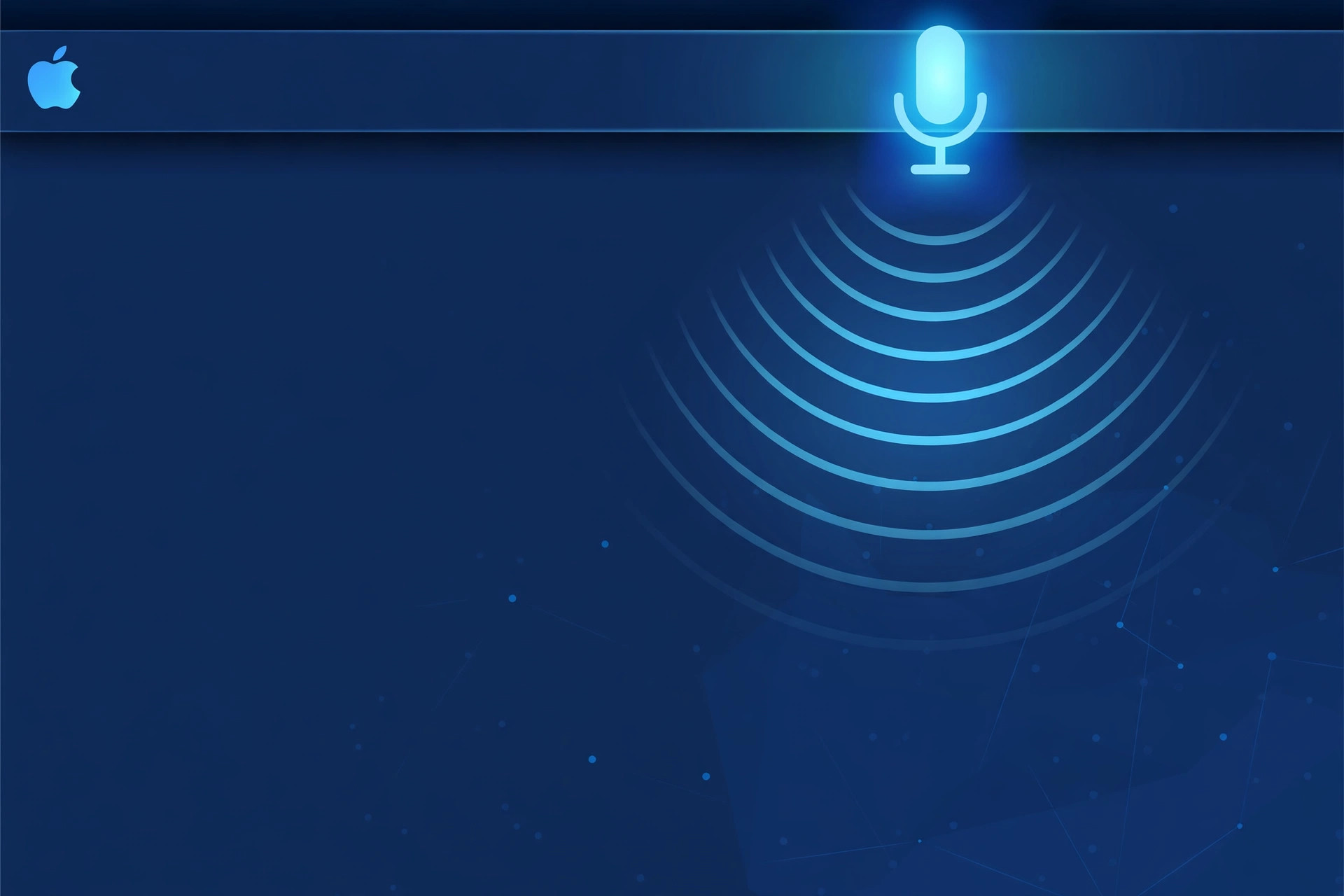 Voice Control settings in macOS Accessibility with the listening microphone indicator
