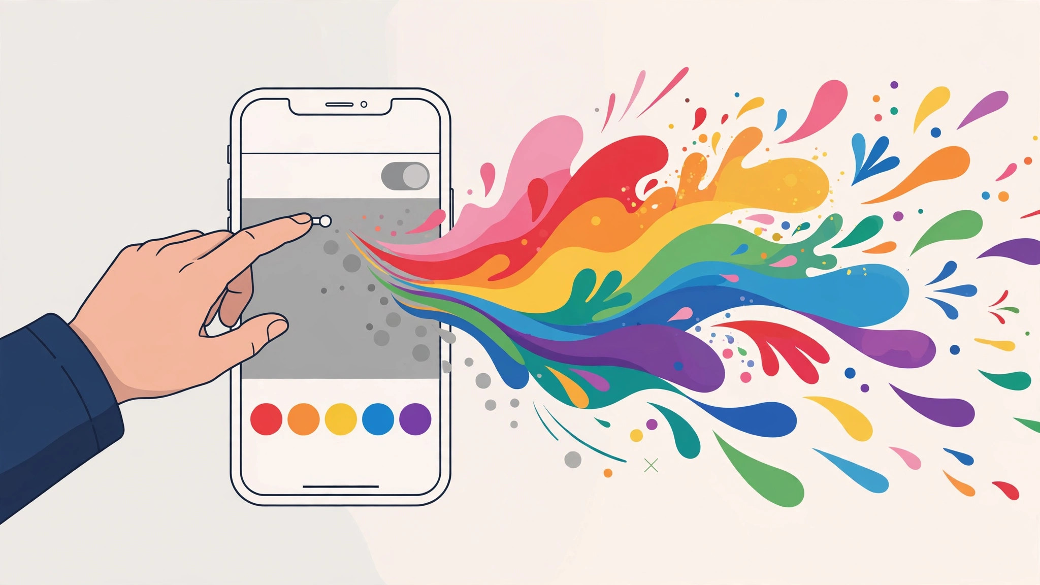 iPhone Accessibility Color Filters settings showing Grayscale