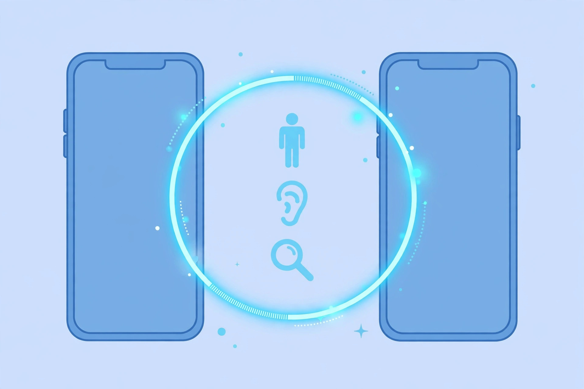 iPhone screen showing the share Accessibility settings AirDrop prompt used to send settings to a nearby device