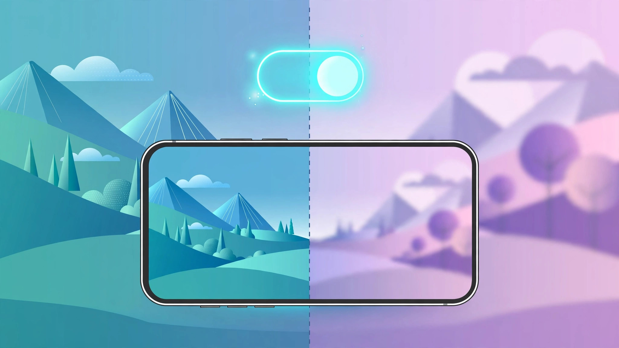 iPhone wallpaper blur toggle