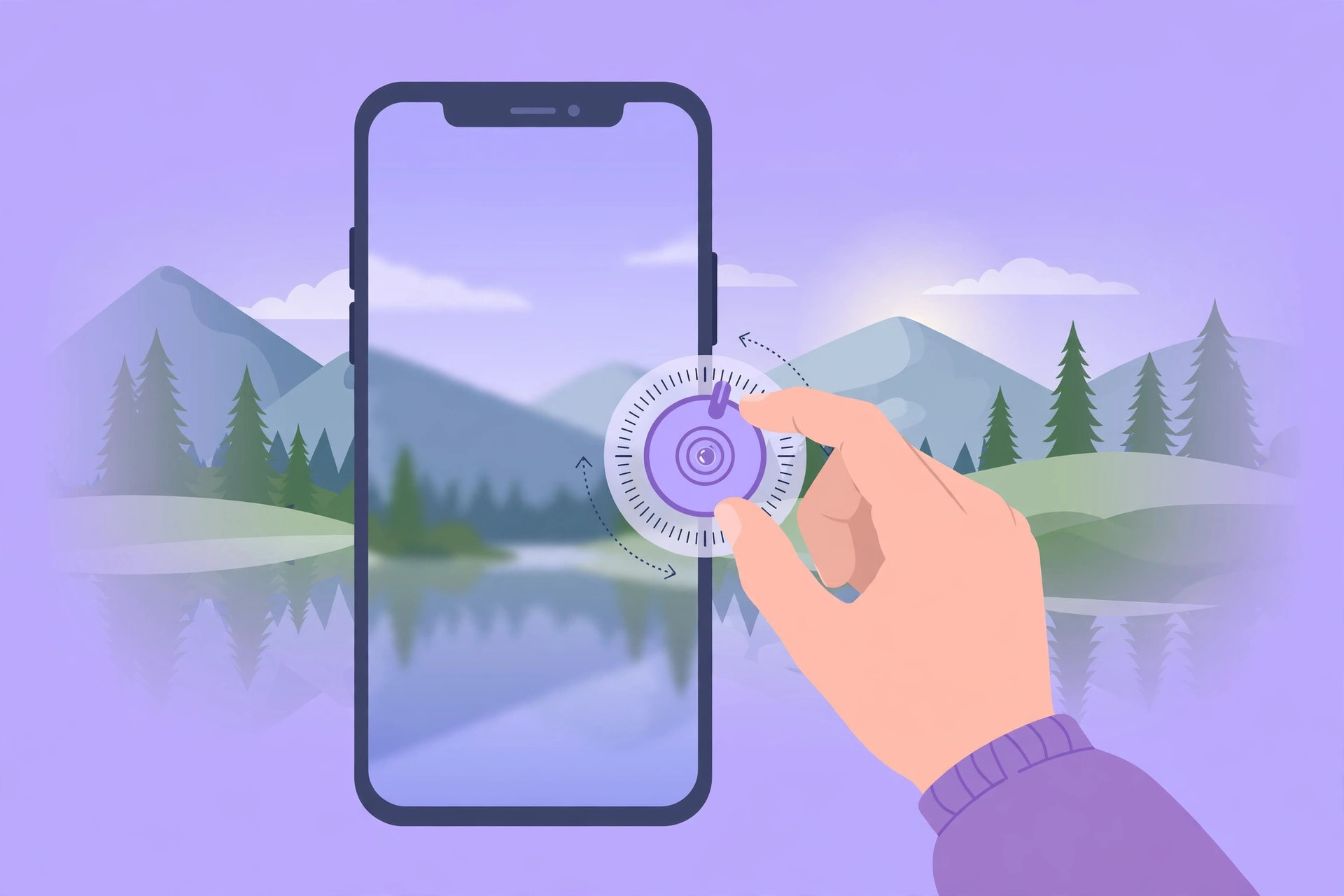 iPhone wallpaper blur toggle in the wallpaper editor