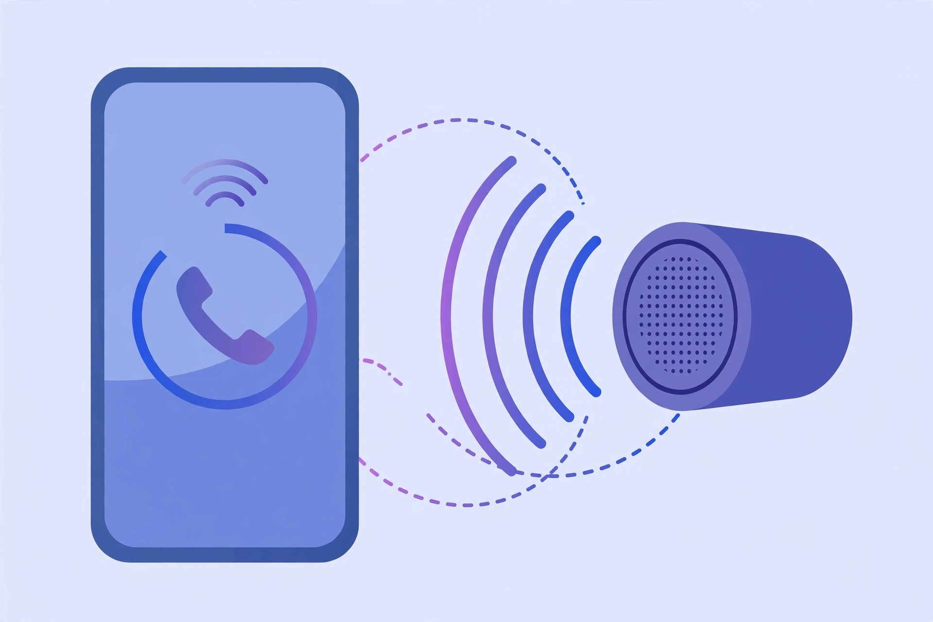 Illustration of an iPhone auto-answering an incoming call