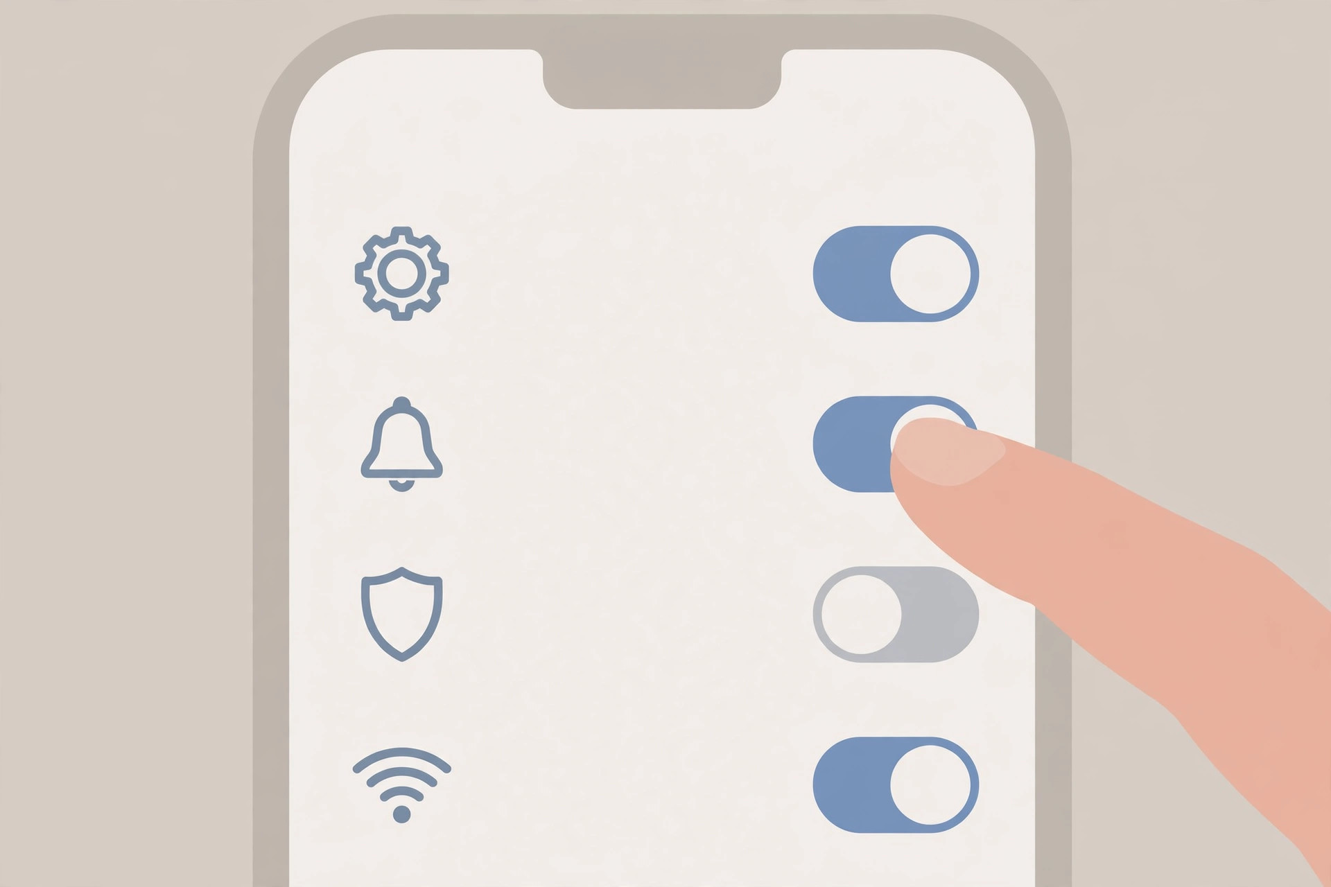 iPhone Settings open to Display and Brightness, showing the Raise to Wake toggle switched off