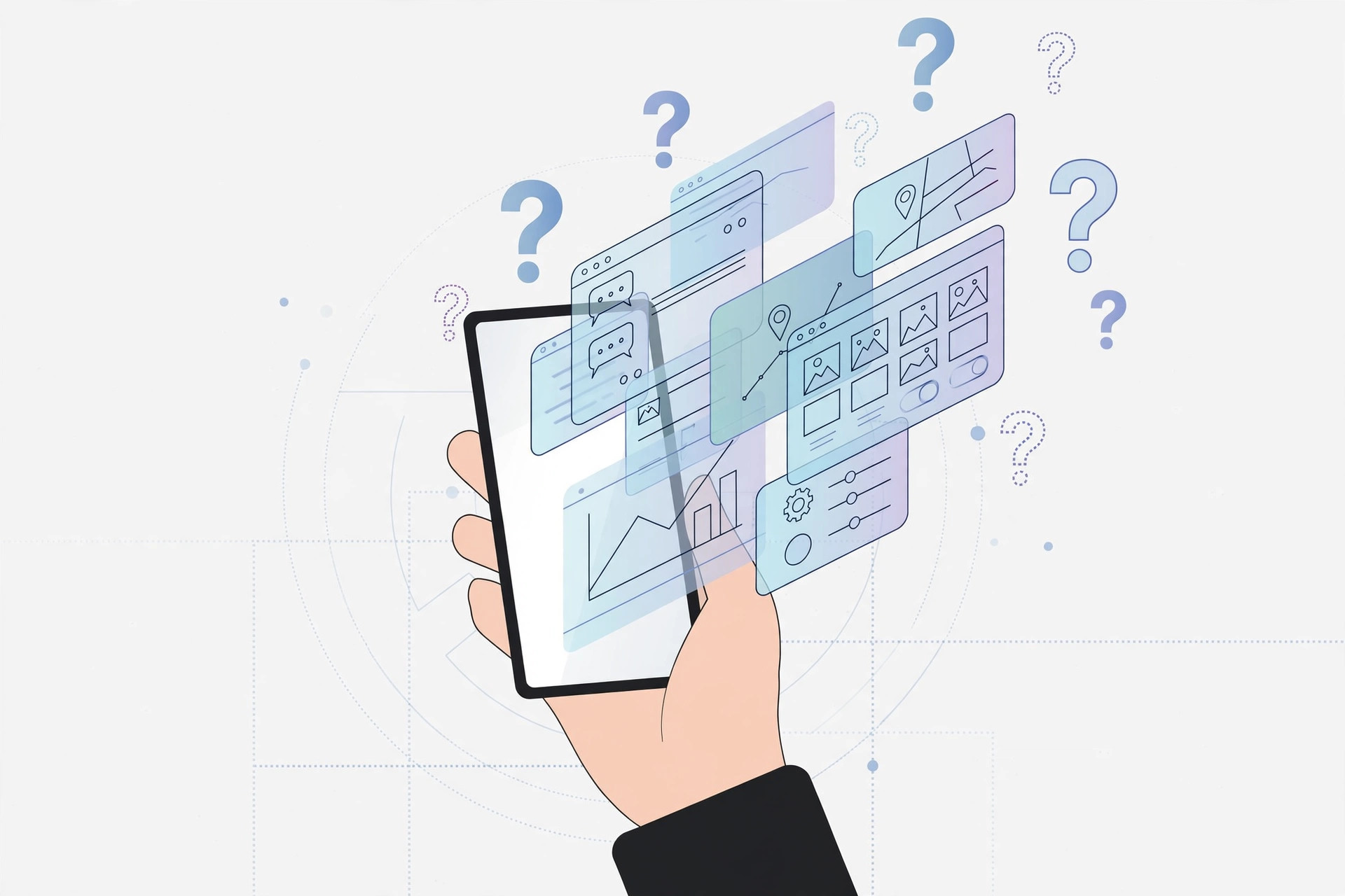 iPhone screen with apps opening on their own, illustrating ghost touch symptoms