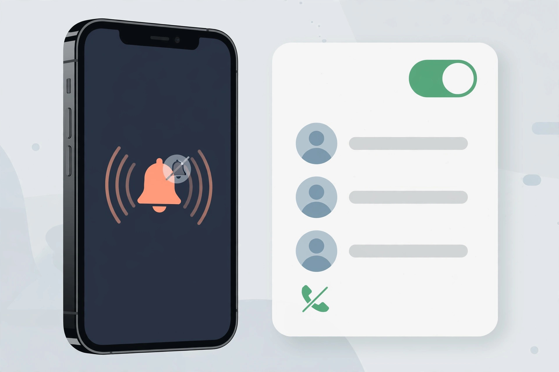 Enabling Silence Unknown Callers in iPhone Phone settings to accept calls only from contacts