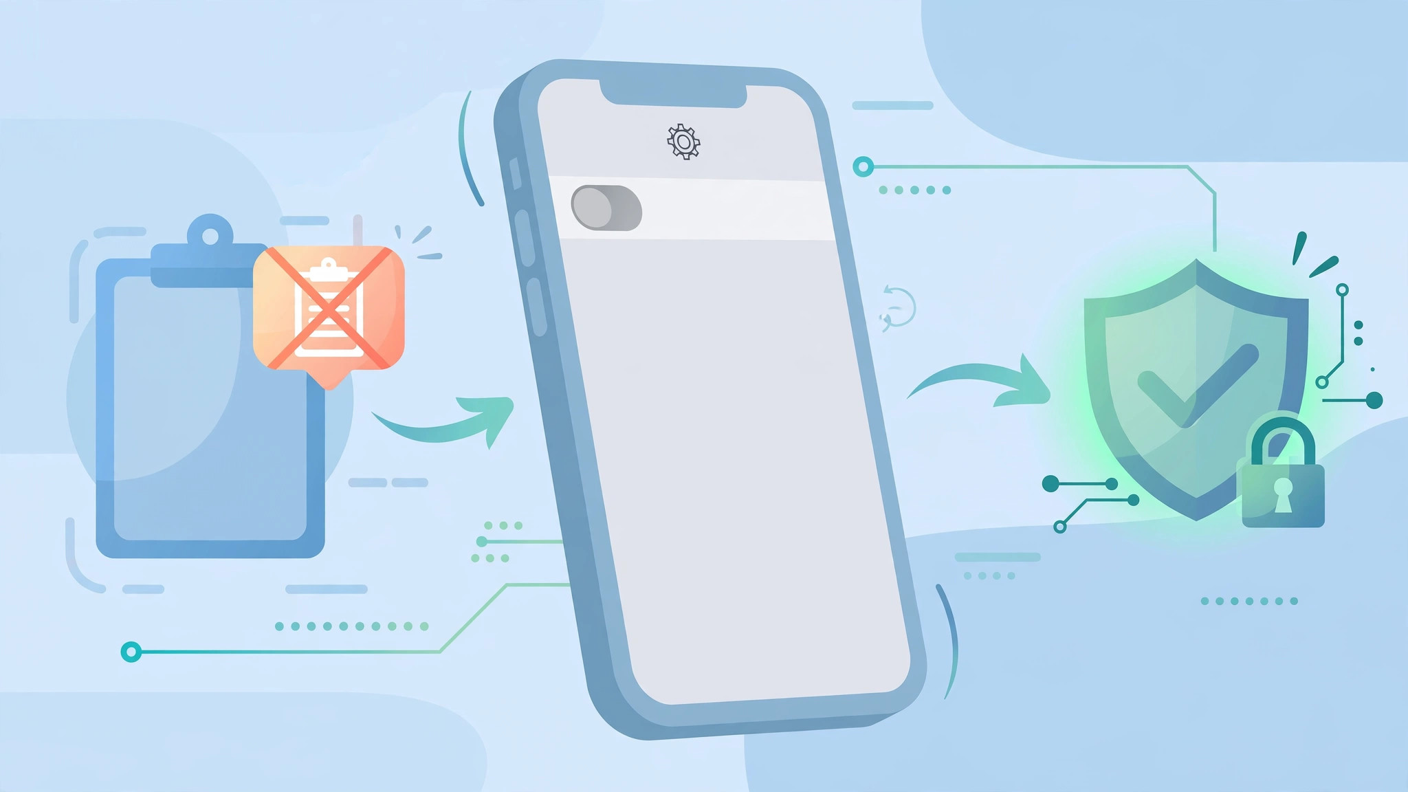iPhone displaying the clipboard paste permission prompt from an app