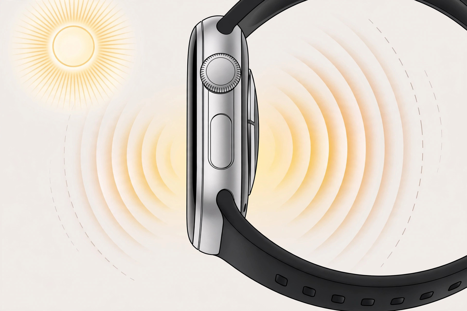 Apple Watch alarm settings and Sounds and Haptics screen used to restore missing alarm vibration