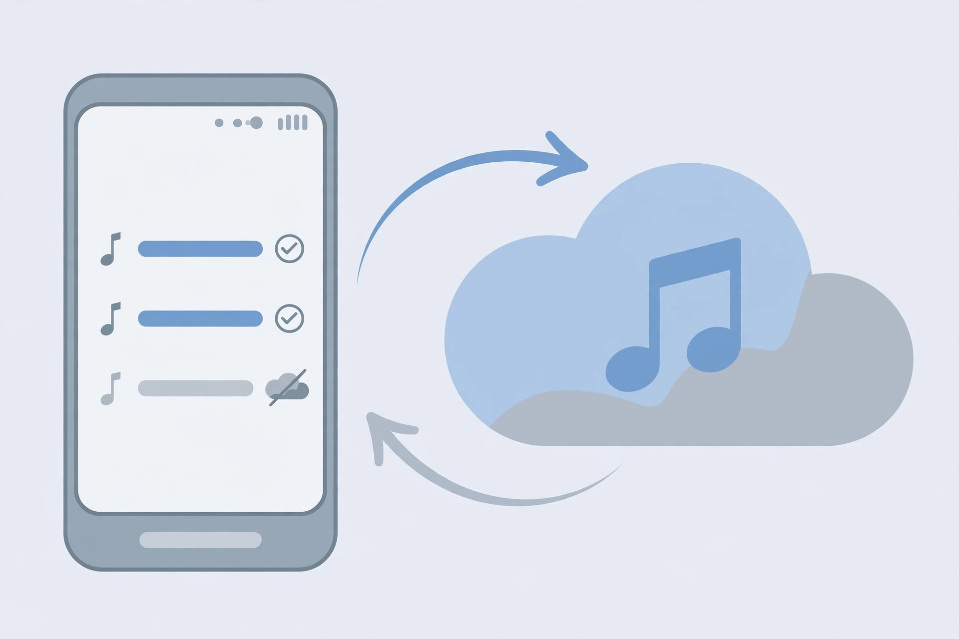 Greyed-out tracks in the Apple Music app