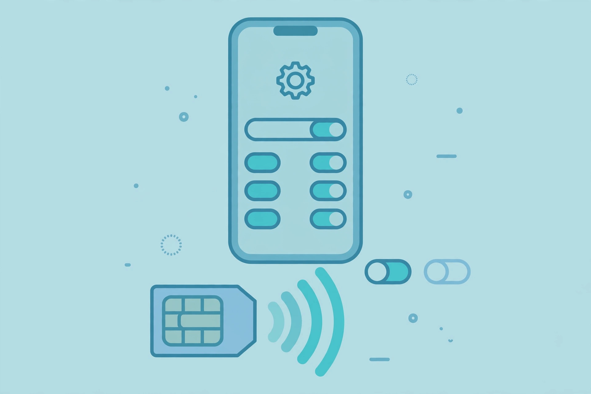 iPhone Settings showing Voice and Data LTE options under Cellular