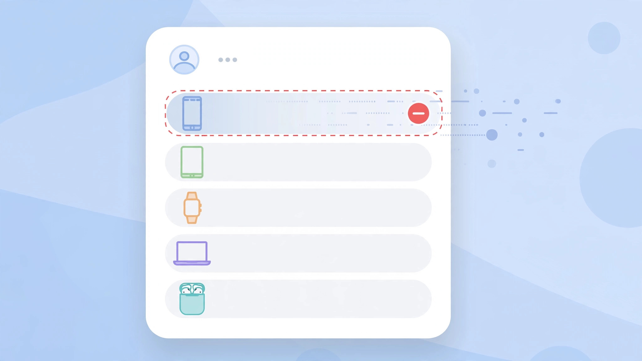 Removing an iPhone from the Apple ID device list in account settings