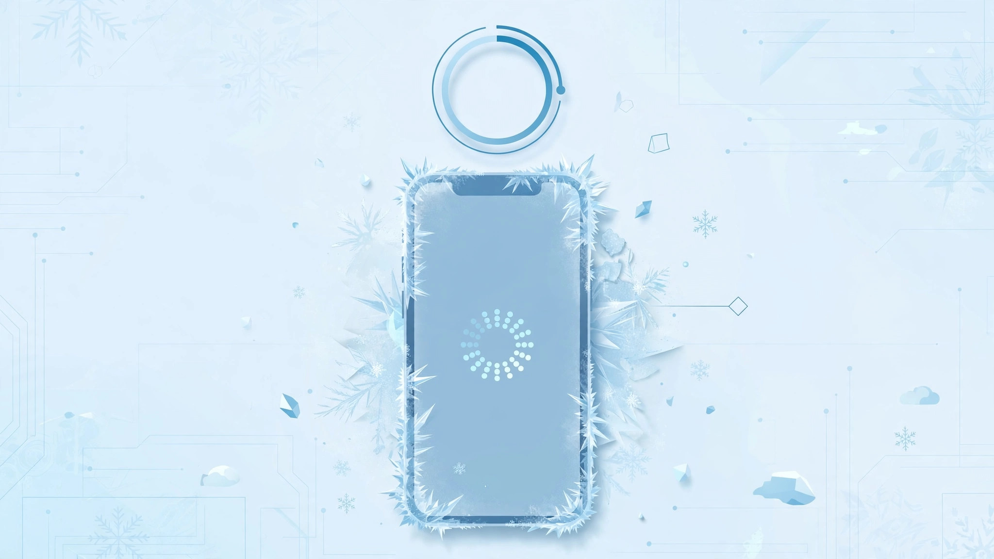 iPhone frozen with a spinning wheel after the iOS 10.3.2 update