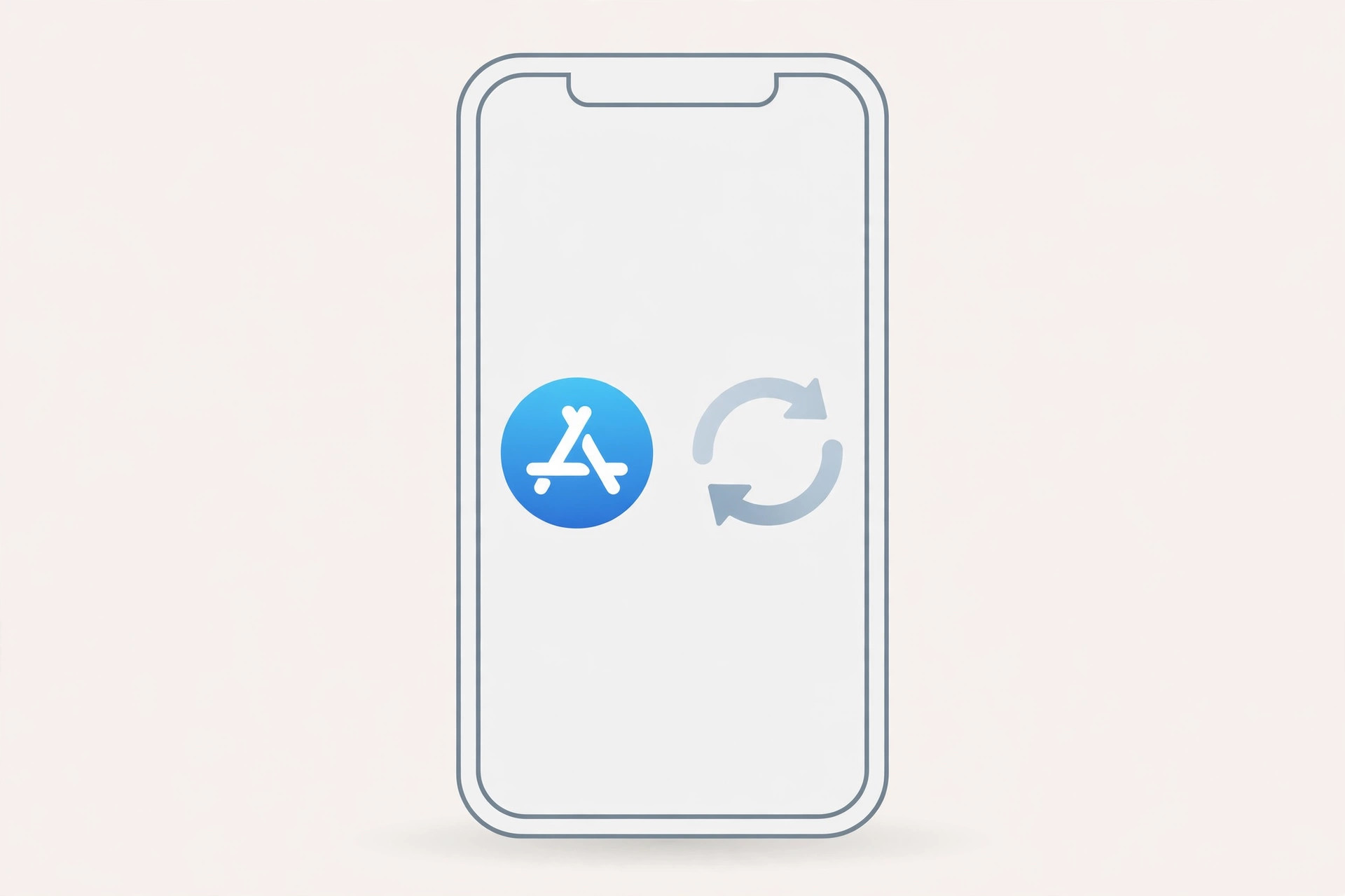 iPhone with the App Store open while troubleshooting an app that does not work
