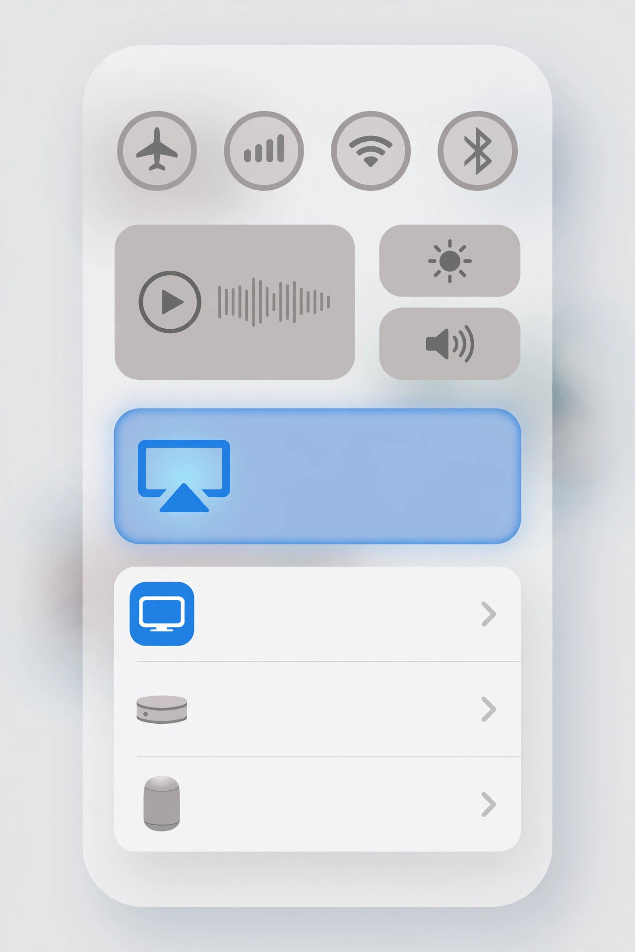 AirParrot menu bar icon on a Mac showing options to stream a single app window via AirPlay