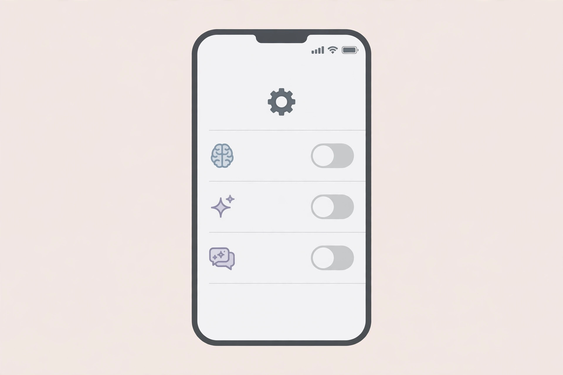 iPhone Settings showing the Apple Intelligence and Siri screen with the main Apple Intelligence toggle