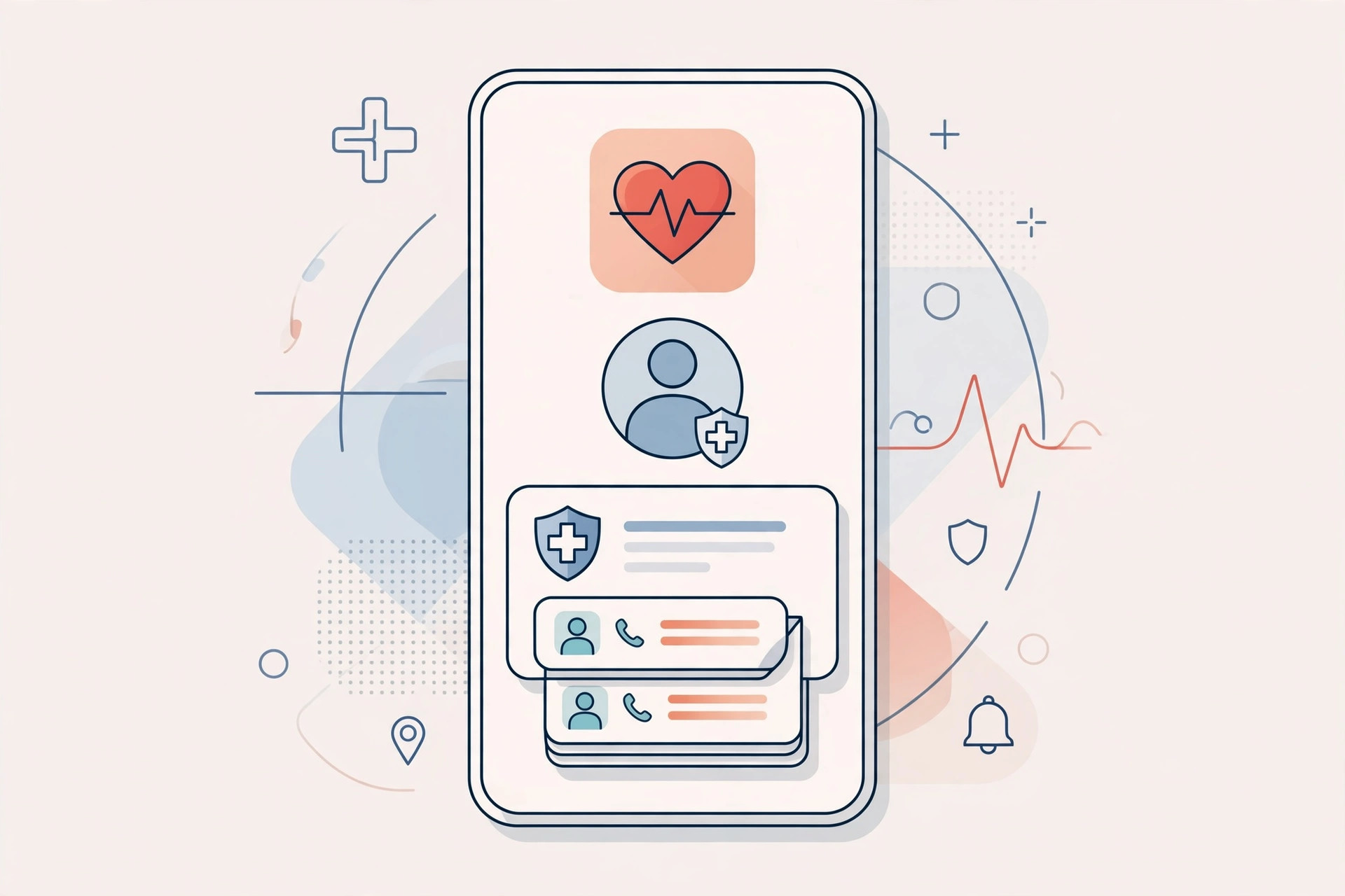 iPhone Health app showing the Medical ID setup screen with emergency details