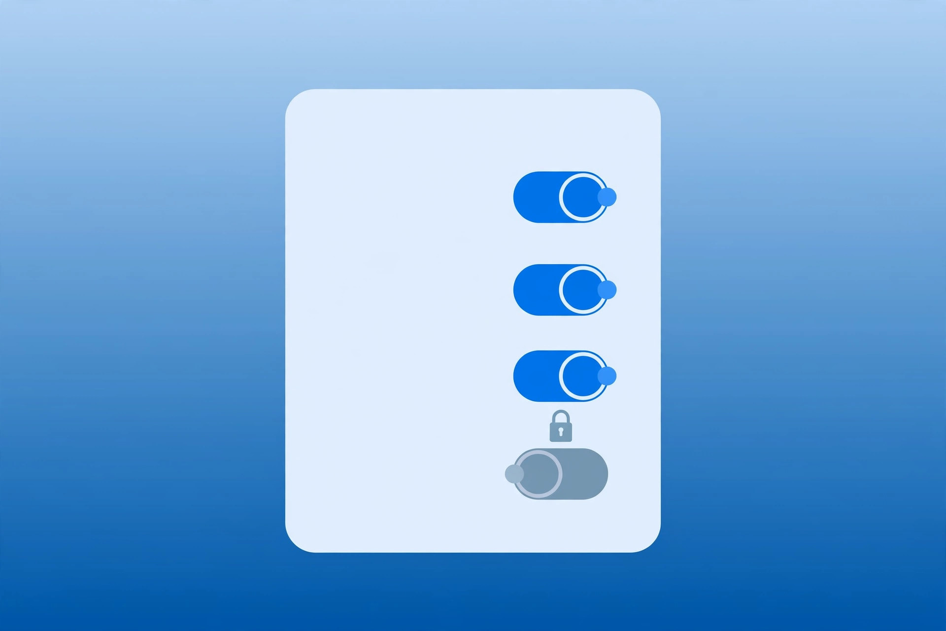 iPhone Settings screen with the Apple ID and iCloud section grayed out and inaccessible