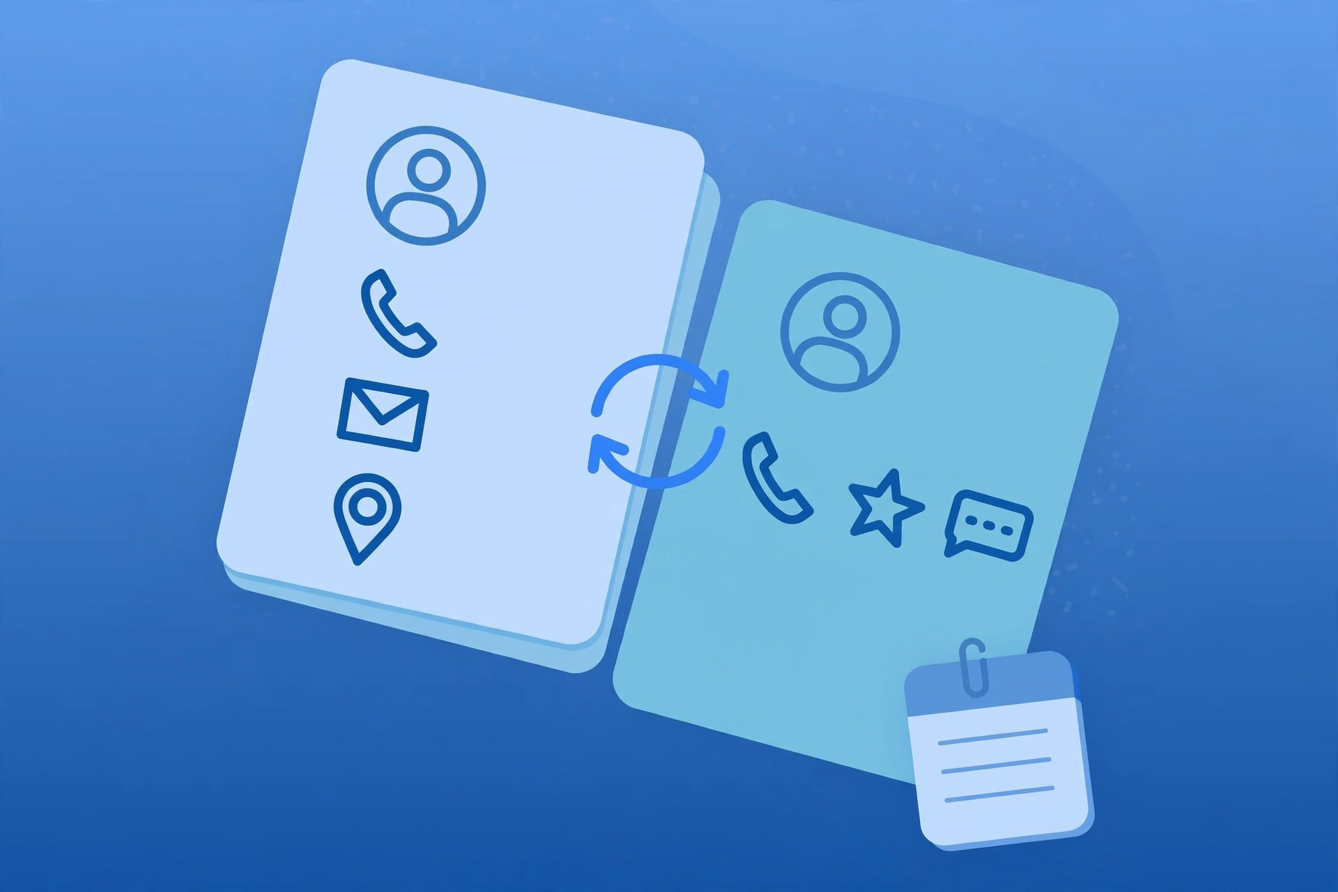 iPhone Accounts settings showing a Google account with Contacts and Notes toggles switched on next to iCloud