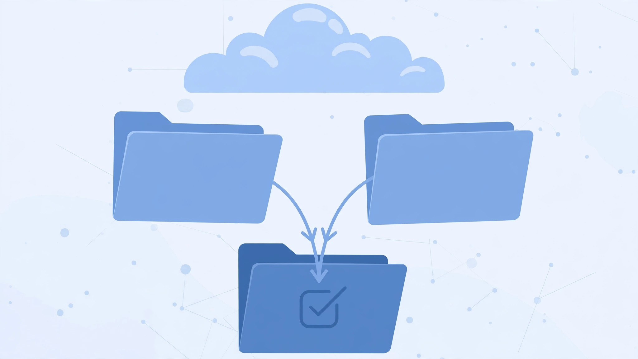 Illustration of duplicated app data stored in both iCloud backup and iCloud Drive