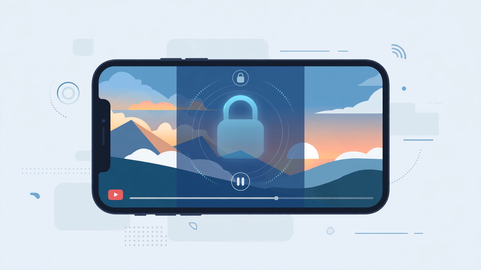iPhone playing a video while the screen locks