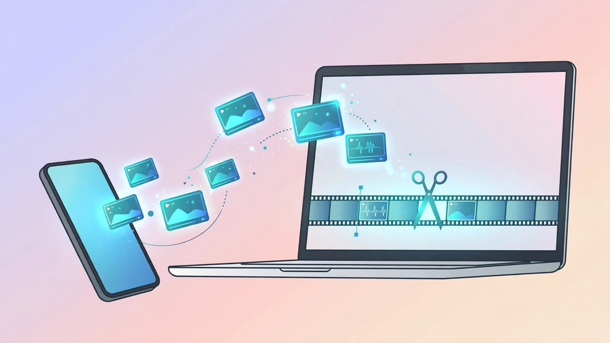 iMovie import window on Mac with a connected iPhone selected in the sidebar