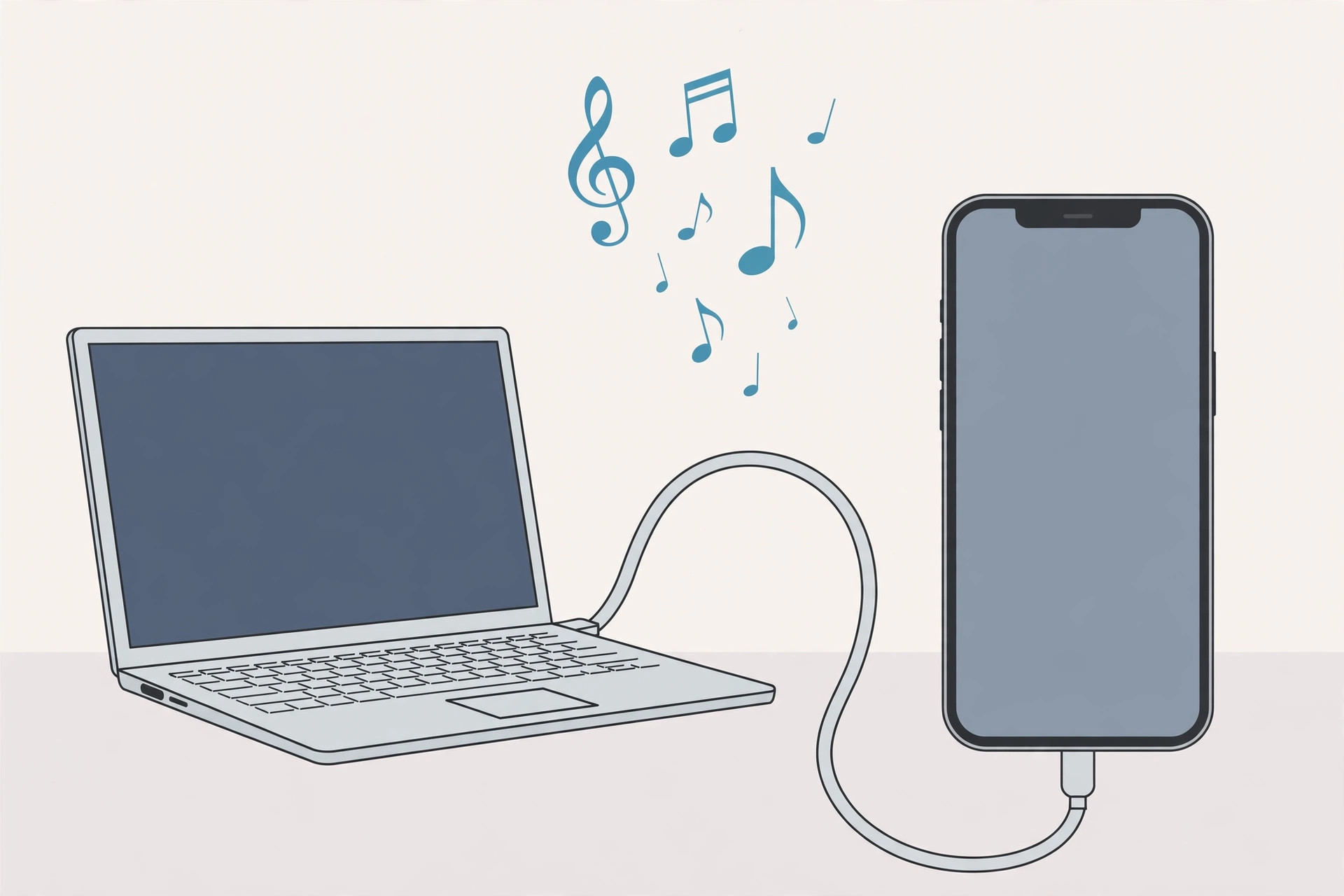Finder window showing the iPhone Music sync tab